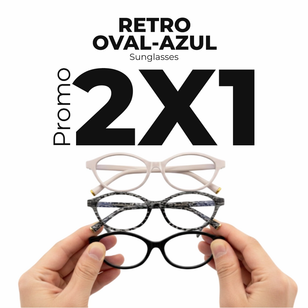 Retro oval - Azul