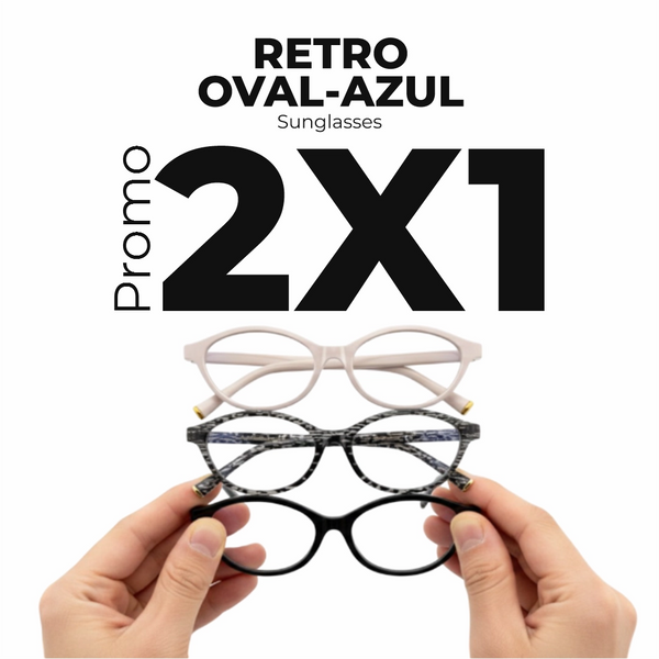 Retro oval - Azul