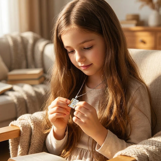 Collar My Little Star – Dije Relicario con Mensaje Secreto para Hija, Regalo de Mamá o Papá
